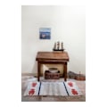 Miniatyrbillede 2 af 4: Maskinvaskbart beige tæppe med frynser Mini Lobster XS Lorena Canals - 80x140cm - Beige