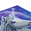 Miniatyrbild 3 av 3: Kristallkonstkort till diamant - Cosmic Unicorn - 18 x 18 cm - Vit - Vuxen - Blandat