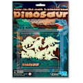 Pikkukuva 1 / 2: Seinäkoriste - 4M - 5605426 - Fosforisoiva - 3D Dinosaurus - 8 kappaletta Fosforescerande
