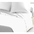 Miniatyrbillede 2 af 4: DEJLIGT HJEM Flat Sheet 100% bomuld 180x290 cm - 1 person - hvid Vit