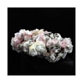 Miniatyrbillede 4 af 4: Sten og mineraler. Pink fluorit + røgkvarts. 127,0 ct. Mont Blanc-massivet, Frankrig. Rosa