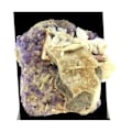 Miniatyrbillede 2 af 2: Sten og mineraler. Fluorit + Baryt. 3103,5 ct. Berbes, Asturias, Spanien.