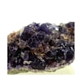 Miniatyrbillede 2 af 2: Sten og mineraler. Fluorit + Kvarts. 233,0 øre. La Cabaña, Berbes, Asturien, Spanien.