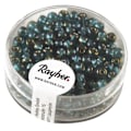 Miniatyrbillede 1 af 2: Rocailles a.garnit.argent+Regnbue, ø 4mm, smaragd, boks 17 g Emeraude, Honungsgul, 9 andra färger