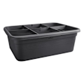 Miniatyrbillede 2 af 5: Elho Green Basics Jardin De Culture L blomsterkasse - Sort - L 76 x B 57 x H 27 cm - dyrkning og høst udendørs - 100% genbrug Svart