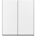 Miniatyrbillede 2 af 6: Garderobe med 2 skydelåger - Spånplade - Hvid - L 170,3 x D 61,2 x H 190,5 cm - ULOS Vit