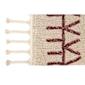 Miniatyrbillede 3 af 4: Bereber Burgundy Lorena Canals håndlavet maskinvaskbart beige tæppe - 140x200cm - Beige