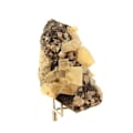 Miniatyrbillede 3 af 3: Sten og mineraler. Fluorit. 320,30 øre. Thorigné-Beausoleil, Deux Sèvres, Frankrig.