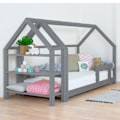 Miniatyrbillede 2 af 4: Lit cabane med hylde 90 x 160 grå Grå