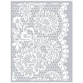 Pikkukuva 1 / 2: Polymeerisavi stensiili Kukkapitsi 11,4 x 15,3 cm