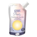 Miniatyrbillede 1 af 2: Maling - Izink - Perlemor - Pastelgul - 80ml - Cremeret til multi-underlag pastellgul