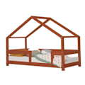 Miniatyrbillede 1 af 4: Lit cabane enfant LUCKY 90 x 180 rød tegl Röd