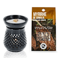 Miniatyrbillede 1 af 4: Røgelseholder diffuser + Somalisk Myrra harpiks Svart