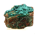 Miniatyrbillede 1 af 4: Sten og mineraler. Brochantite. 2543,0 øre. Kabolela-minen, Lualaba, Congo.