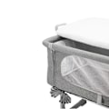 Pikkukuva 4 / 5: NANIA DODI yhdessä nukkuva vauvan sänky - 2 in 1 lisävuode - Erittäin mukava patja 4 cm paksu - P 80 x L 42 cm Grå
