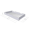 Miniatyrbillede 3 af 4: Sengeskuffe 90 x 160 med BUDDY boxspring - beige Beige