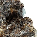 Miniatyrbillede 3 af 4: Sten og mineraler. Fluorit + Kvarts + Goethit. 3951,5 ct. La Boule, Le Kaymar, Aveyron, Frankrig.
