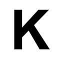 Pikkukuva 2 / 3: Iso kirjain K MDF-puusta koristeluun - 8 cm kastanj