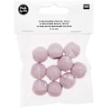 Pikkukuva 1 / 3: Pyöreät helmikorut - Ruusupuukkoa - 20 mm - Värinä vaaleanpunainen - Sekä miehille että naisille - Luovuus Rosa