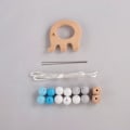Miniatyrbild 2 av 4: DIY Kit Teether - Elephant - Blå Blå