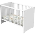 Pikkukuva 1 / 2: Vauvan sänky - 120 x 60 cm - Babyprice First - Valkoinen puu Vit