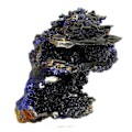 Miniatyrbillede 1 af 4: Sten og mineraler. Azurit. 1928,0 ct. Tazalaght, Souss-Massa, Marokko.