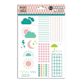 Pikkukuva 2 / 3: Bullet Journal Agenda Trackers Stencil - TOGA - Uudelleen käytettävä muovi - Monivärinen Flerfärgad