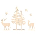 Miniatyrbillede 1 af 2: Motiver i træ - RAYHER - 46322000 - Julepynt - 6 stk. - FSC 100% træ