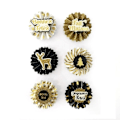 Pikkukuva 1 / 2: 3D Joulustickerit beige, svart, guld