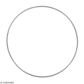 Pikkukuva 1 / 2: Metallirenkaat - Hopeinen - 10 cm - Pyöreä - Sisäkäyttöön - Sekä miehille että naisille Silver