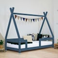 Miniatyrbillede 2 af 4: Lit cabane enfant NAKANA 120 x 200 marineblå Blå