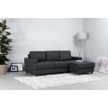 Miniatyrbillede 2 af 6: Paul 4-personers højre hjørnesofa - Antracitgrå stof - L 215 x d 140 cm Antracit