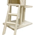 Miniatyrbillede 6 af 6: JIPSY Beige kattetræ 79 x 34 x 138 cm - 3 platforme, 1 aborre, 1 kennel, 1 trappe, kradsestolper Beige