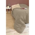 Pikkukuva 4 / 6: CALGARY Lämmin Mikrokuitupeitto 400g/m² Taupe & Pellava 240x260cm Taupe/Linne