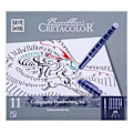 Miniatyrbillede 2 af 4: Calligrafi Sæt - Cretacolor - 11 Stykker - 3 Penne - 6 Patroner - Inkluderede Instruktioner