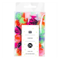 Miniatyrbillede 2 af 2: 40 akryl pom poms - Acid Leo neon pastel Flerfärgad