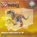 Pikkukuva 3 / 4: 3D-palapeli - EDUCA - Velociraptor - Sarjakuvat ja sarjakuvat - Alle 100 palaa - Oranssi Flerfarvet