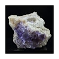 Miniatyrbillede 3 af 3: Sten og mineraler - ABIJOUX - Fluorit + Kvarts - La Cabaña, Berbes, Asturias, Spanien