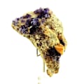 Miniatyrbillede 1 af 3: Sten og mineraler. Fluorit + Kvarts + Baryt. 985,0 ct. La Cabaña, Berbes, Spanien.