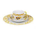 Miniatyrbillede 2 af 4: Porcelænsmaling - Pébéo - 150 Brillant Citrine N°01 - 45ml flaske - Gul farve - Høj glans Gul