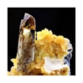 Miniatyrbillede 4 af 5: Sten og mineraler. Baryt, Calcit. 1994,5 ct. Elk Creek by, South Dakota, USA.