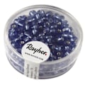 Pikkukuva 1 / 2: Rocaille-helmiä hopeakoristeella, 4 mm, vaaleansininen, laatikko 17 g