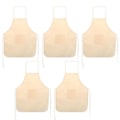 Miniatyrbillede 2 af 2: 5 børne bomuldsforklæder 49 x 60 cm Beige