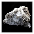 Miniatyrbillede 1 af 6: Sten og mineraler. Goshenit, Muscovite, Albite. 1580,0 øre. Mt Xuebaoding, Sichuan, Kina.