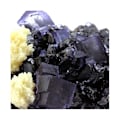 Miniatyrbillede 5 af 6: Sten og mineraler. Fluorit + Sphalerit + Baryt. 6421,5 ct. Elmwood mine, Tennessee, USA.
