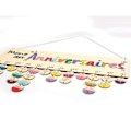 Miniatyrbillede 2 af 3: 2 træ fødselsdagskalendere 40 x 12 cm Beige