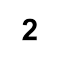 Pikkukuva 2 / 4: Numero 2 MDF-puuta koristeeksi - 8 cm kastanj