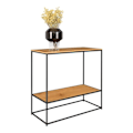 Miniatyrbillede 1 af 4: 442756 House Nordic konsolbord med 2 Avery hylder eg og sort kastanj