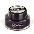 Miniatyrbillede 1 af 2: Kalligrafiblæk - ALADINE - Sort - 15 ml - Lysstabil - Blandbare farver svart