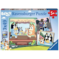 Miniatyrbild 1 av 4: 3x49 bitars pussel The Adventures of Bluey - Ravensburger - KUL OCH LÄRANDE - Från 5 år Flerfärgad